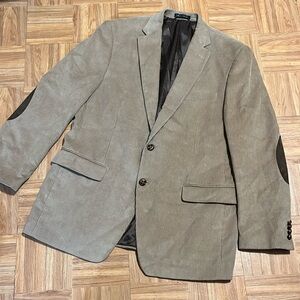Chaps Ralph Lauren  100%cotton corduroy sports coat with leather elbow patches
